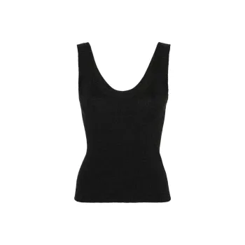 Brunello Cucinelli Monili chain Ribbed knit Top