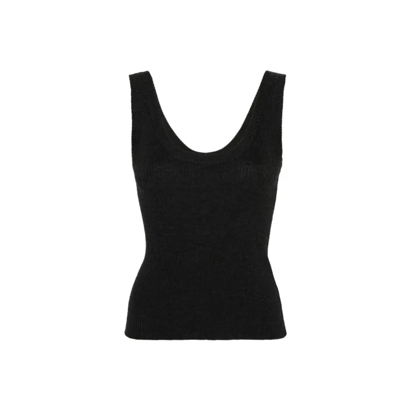 Brunello Cucinelli Monili chain Ribbed knit Top-0