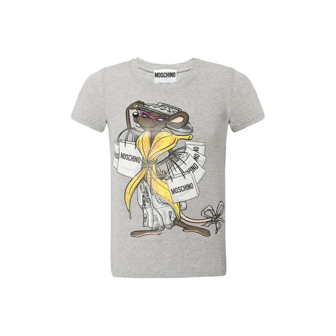 MOSCHINO Regular T Shirt Women's Gray-0