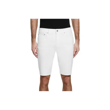 GUESS Slim Destroyed Denim Shorts Casual Shorts Men's White