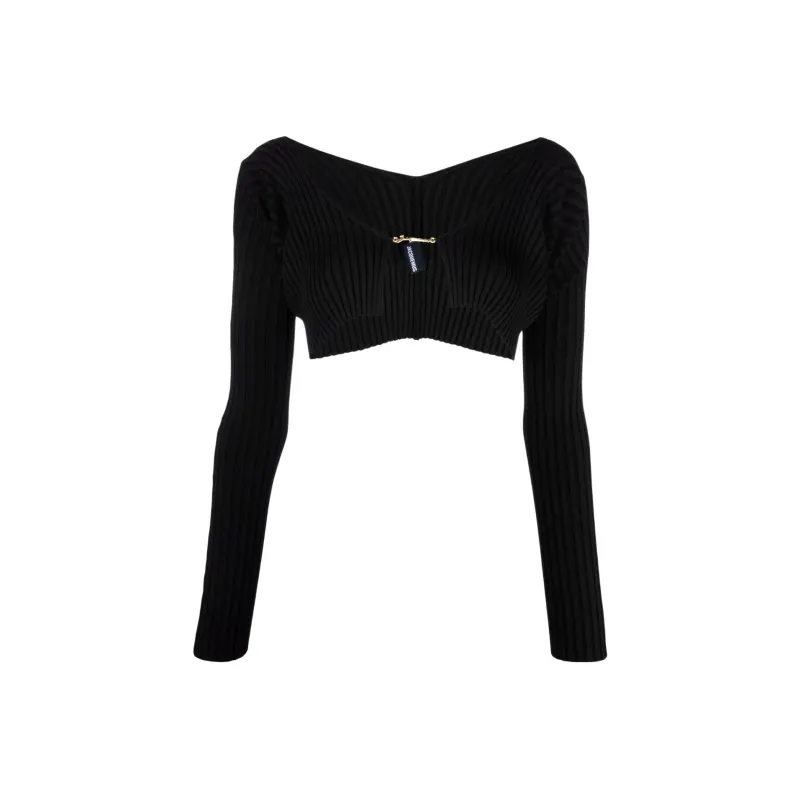 Jacquemus La Maille Pralu Cropped Cardigan-0
