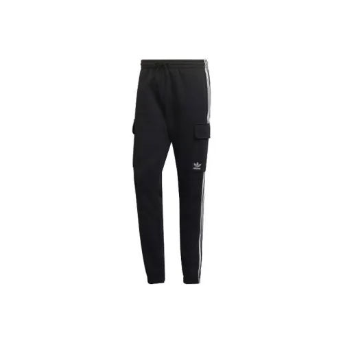 Adidas Originals 3 Stripes Knitted Sports Pants Men's Black