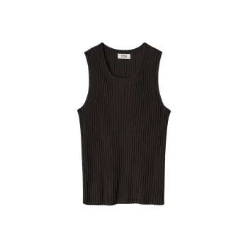 COS Tank Tops Men Dark Brown