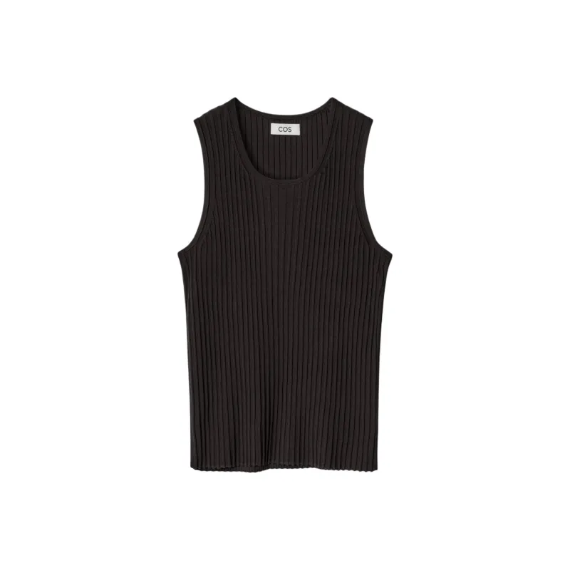 COS Tank Tops Men Dark Brown-0