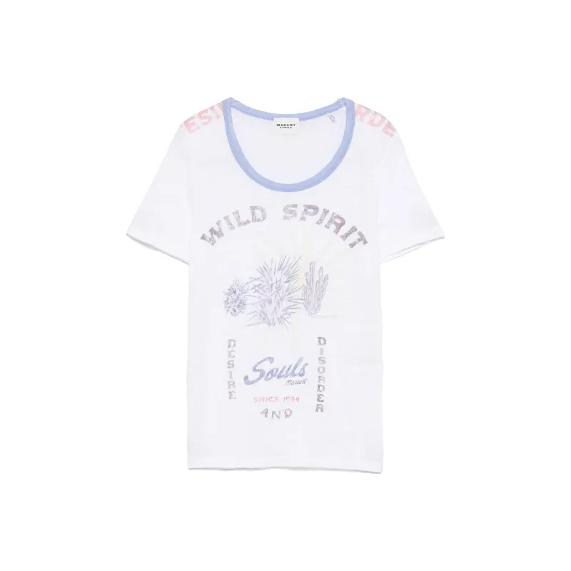 ISABEL MARANT ETOILE Graphic-Printed Crewneck T-Shirt-0