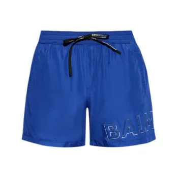 BALMAIN Logo Embellished Swim Shorts