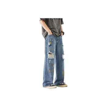 NVRFRGT Jeans Unisex Blue