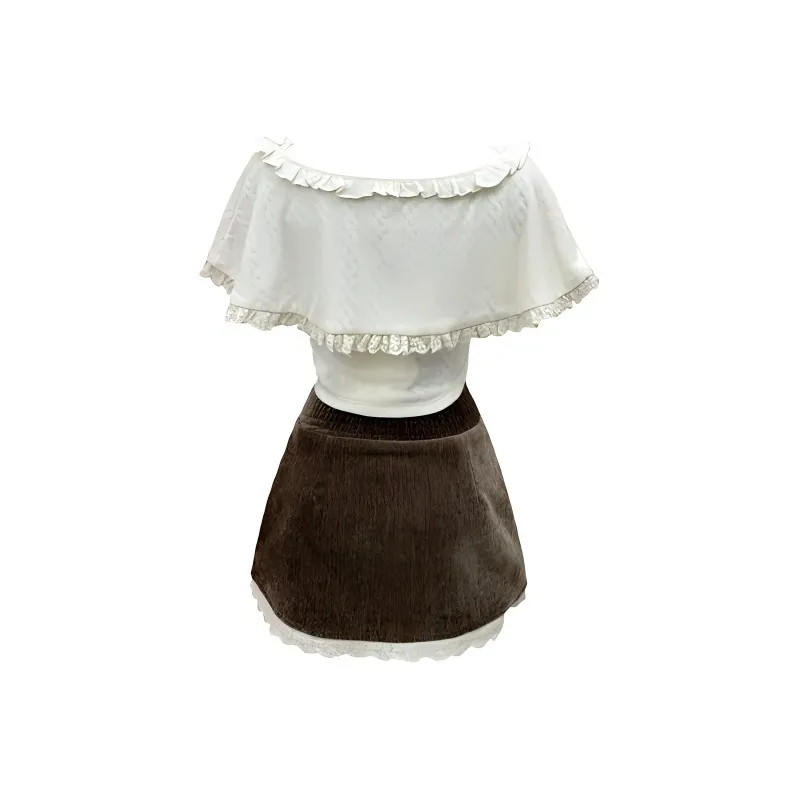 TIBINB Two Piece Skirt Sets Women's-1