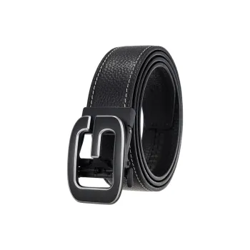 Lanza Top Grain Cow Leather Belts Men's Width 3.5CM