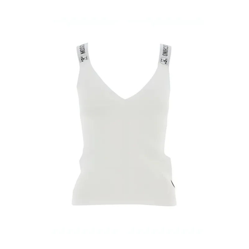 MOSCHINO Tank Tops Women's White-0