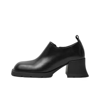 MIISTA Henar Chunky Heel High Heels 6.5cm Women's Black
