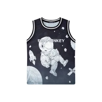 FireMonkey Basketball Jerseys Unisex Black