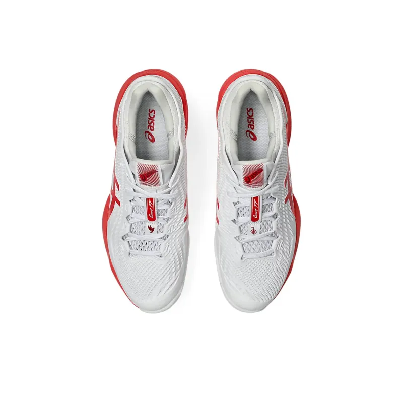 Asics Court Ff 3 Novak White Electric Red-2