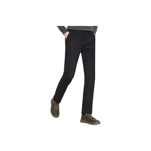 Red Bean Casual Pants Men's Black