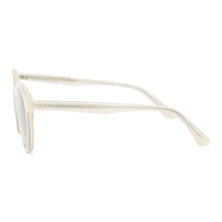 HELEN KELLER Plate Frame Oval Sunglasses Unisex-15