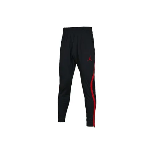 Jordan Knitted Sports Pants Men's Black Red