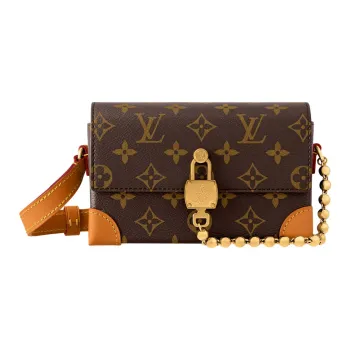 LOUIS VUITTON Steamer Coated Canvas Wallet Mini Men's Brown
