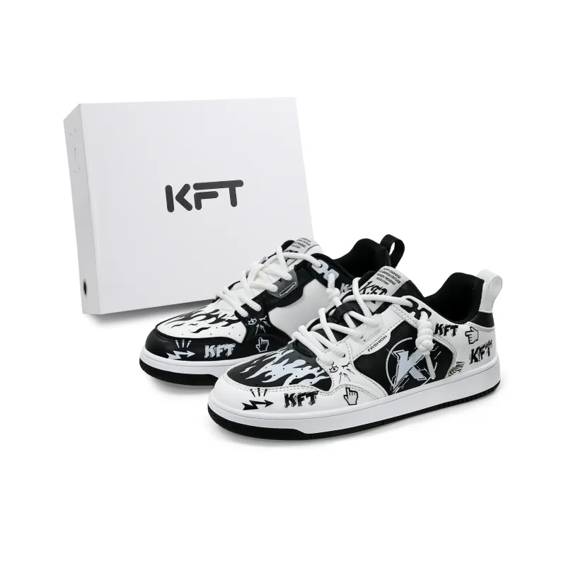 KFT Anti Slip Wear Resistant Low Top Skateboard Shoes Unisex-21