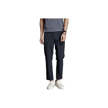 DIKENI Casual Pants Men's Dark Charcoal Gray