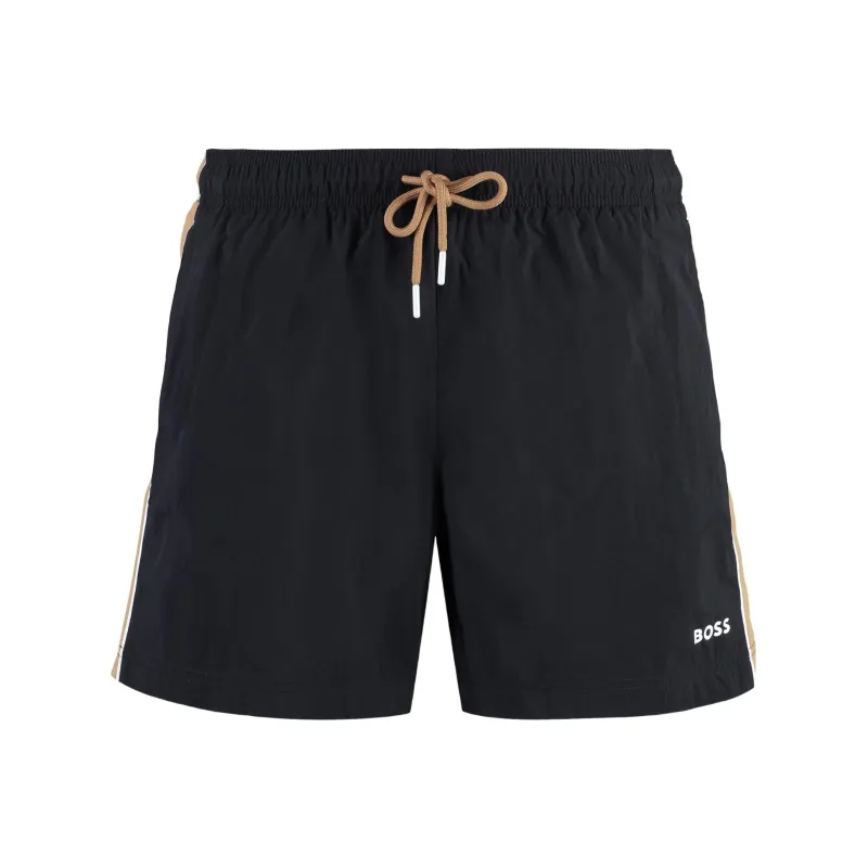 Boss Logo print Swim Shorts-0