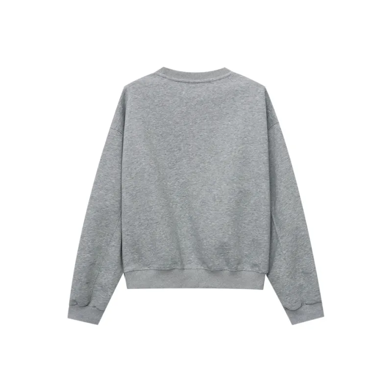 CHARM PICK Sweatshirt Women's Gray-1