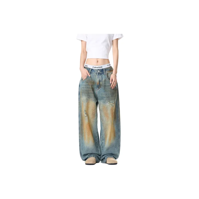 PANDA ADEVIL Jeans Unisex Washed Color-0