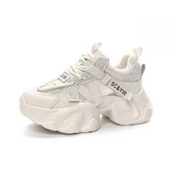 The Mystery Of Glamour Breathable Low Top Chunky Sneakers Women's