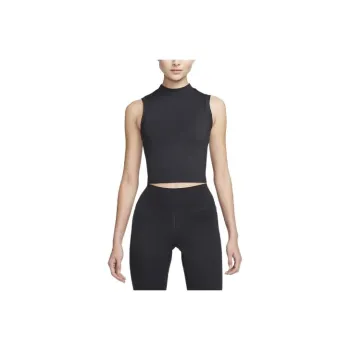 Nike One Fitted Women's Dri FIT Mock Neck Cropped Tank Top