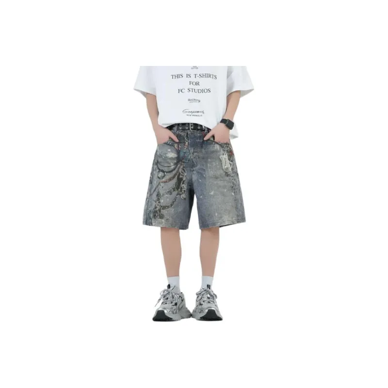 BEAR UNION Denim Shorts Unisex Vintage Blue-0
