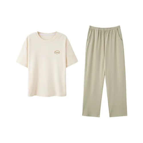 FENTENGCARE Pajama Set Women's White