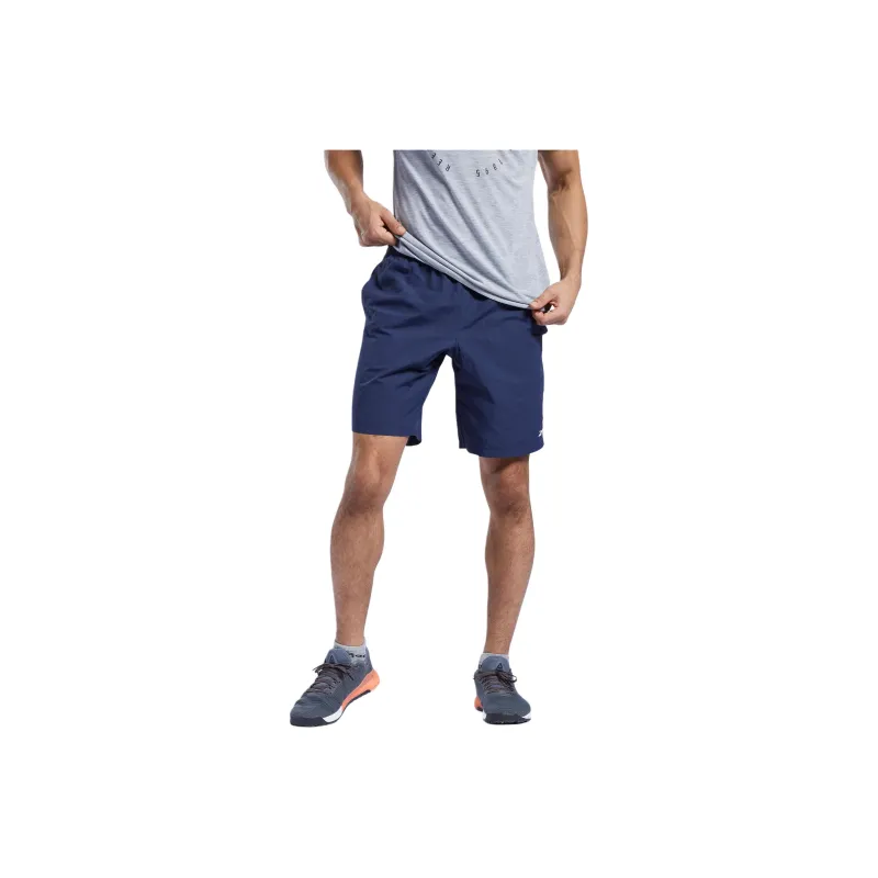 Reebok Short De Entrenamiento Essentials Utility Hombre Casual Shorts Men's Blue-0