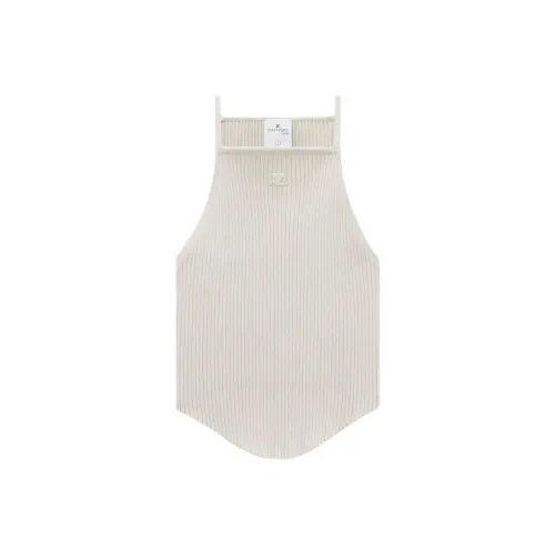 COURREGES Holistic Rib Knit Tank Top