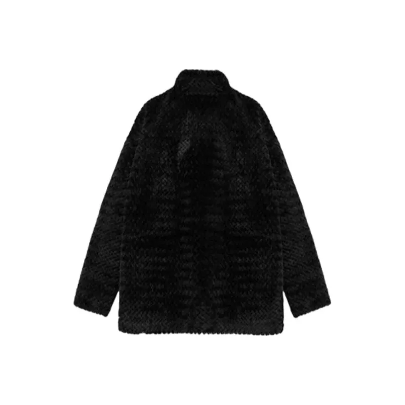 B.Duck Velvet feel Coat Women's Black-1