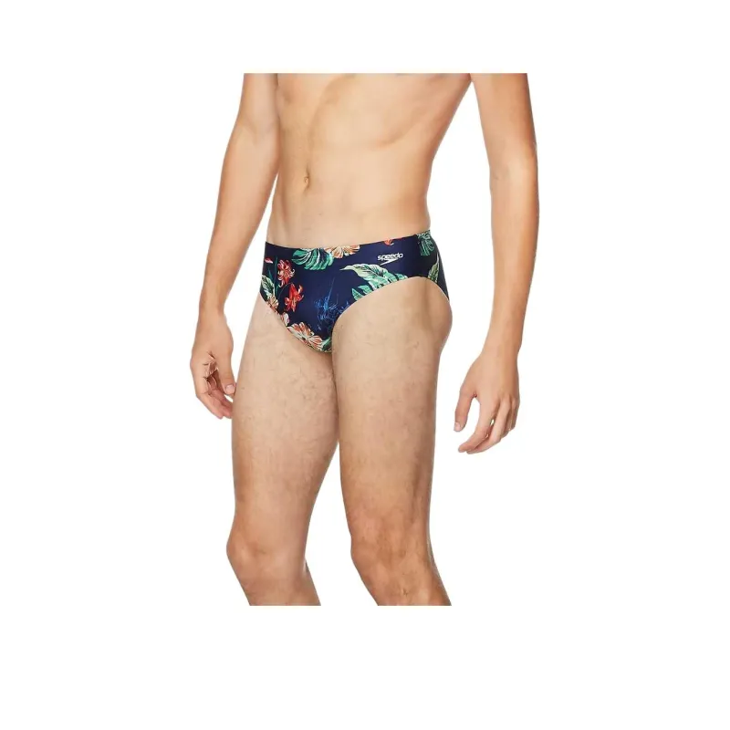 Speedo Men's Printed One Brief Cobalt Blue Swimming Shorts Men's-22