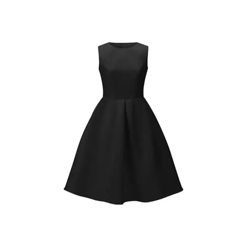 Essential For A Cool Summer Sleeveless Dress Women's Black-0