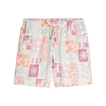 Hollister Swimming Shorts Men's Cream Pattern