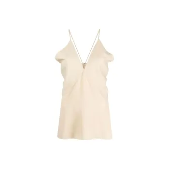 TOTEME Draped Cotton Camisole Top