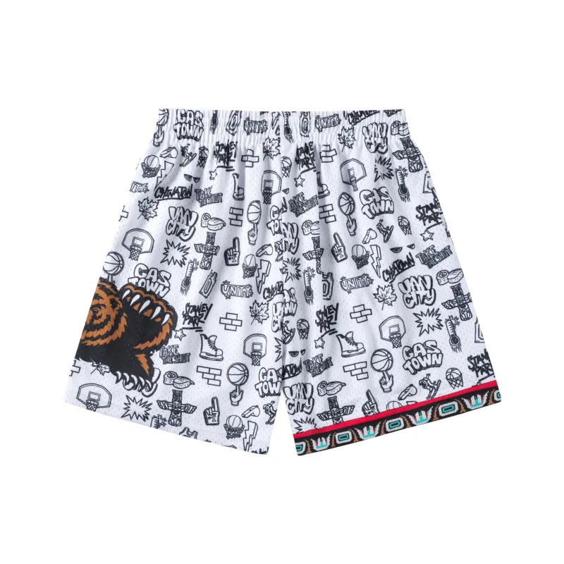 Mitchell Ness Basketball Shorts Men White-0