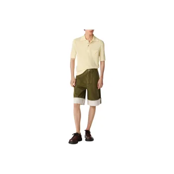 Bottega Veneta SS25 Denim Shorts Men's Olive Green