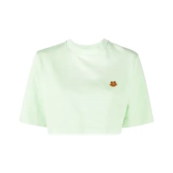 KENZO Crop Tops Women's Green