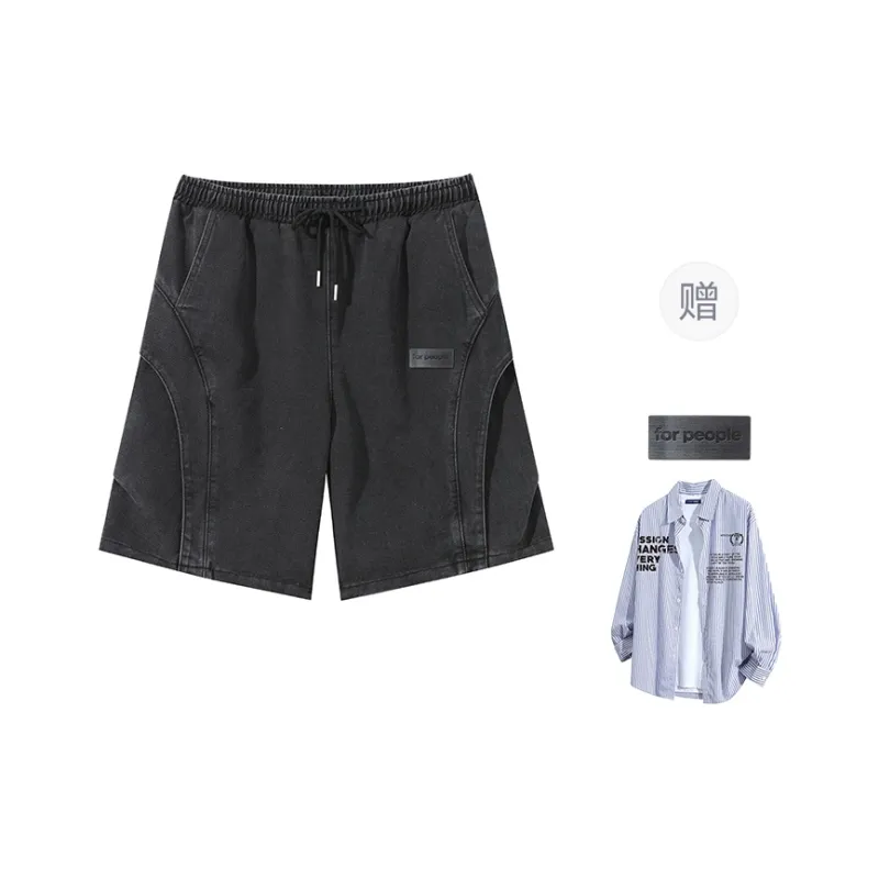 FAX FOR FMACM Denim Shorts Unisex-4