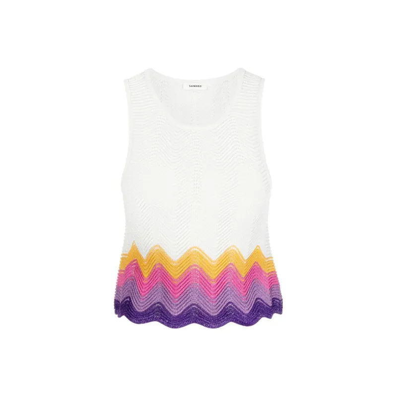 Sandro Tank Tops Women's White-0