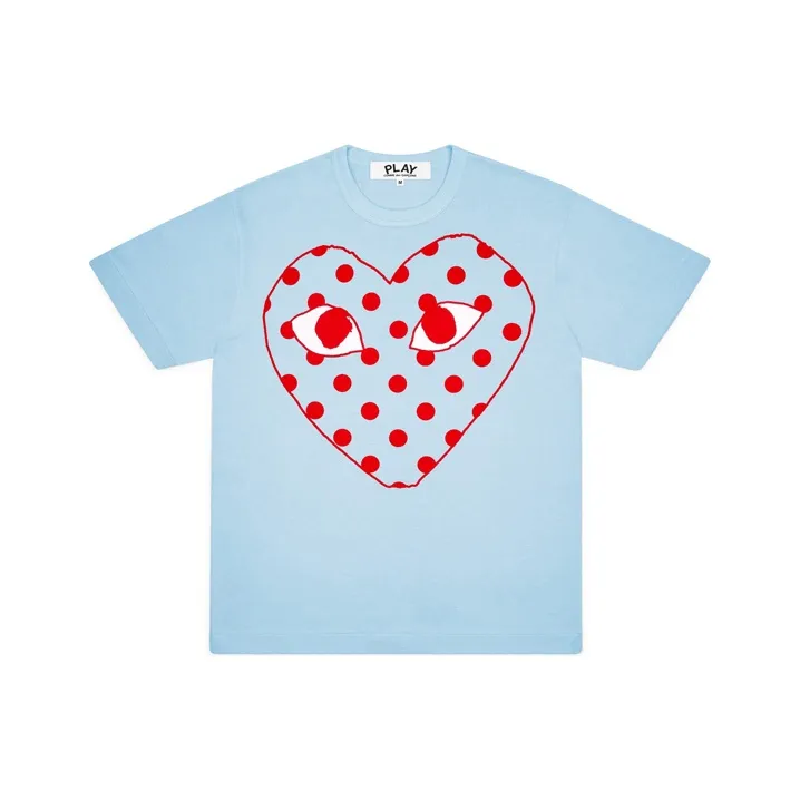 CDG Play T Shirts Women's Blue-0
