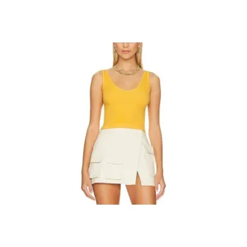 FREE PEOPLE Tank Tops Women's Yellow