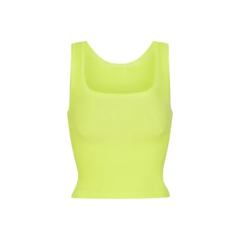 SKIMS COTTON RIB TANK Tank Tops Women's DAFFODIL/Daffodil