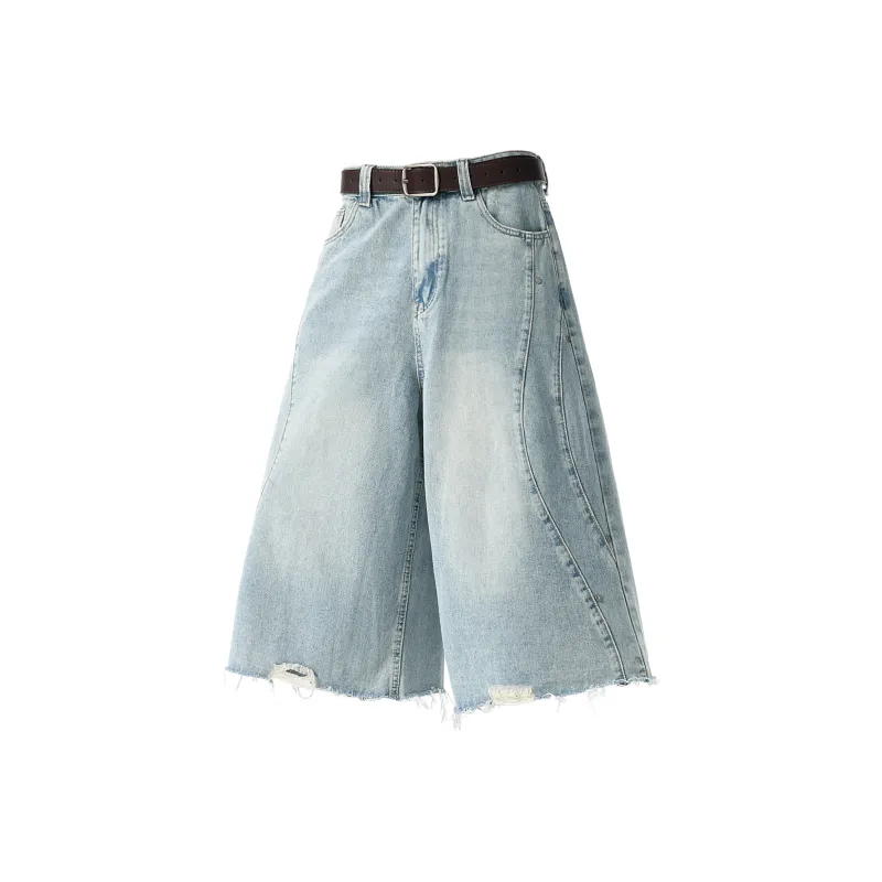 JUNGLE PANDA Denim Shorts Unisex-0