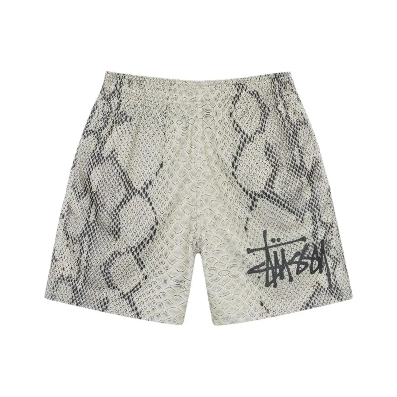 Stussy Basic Snake Mesh Short-0