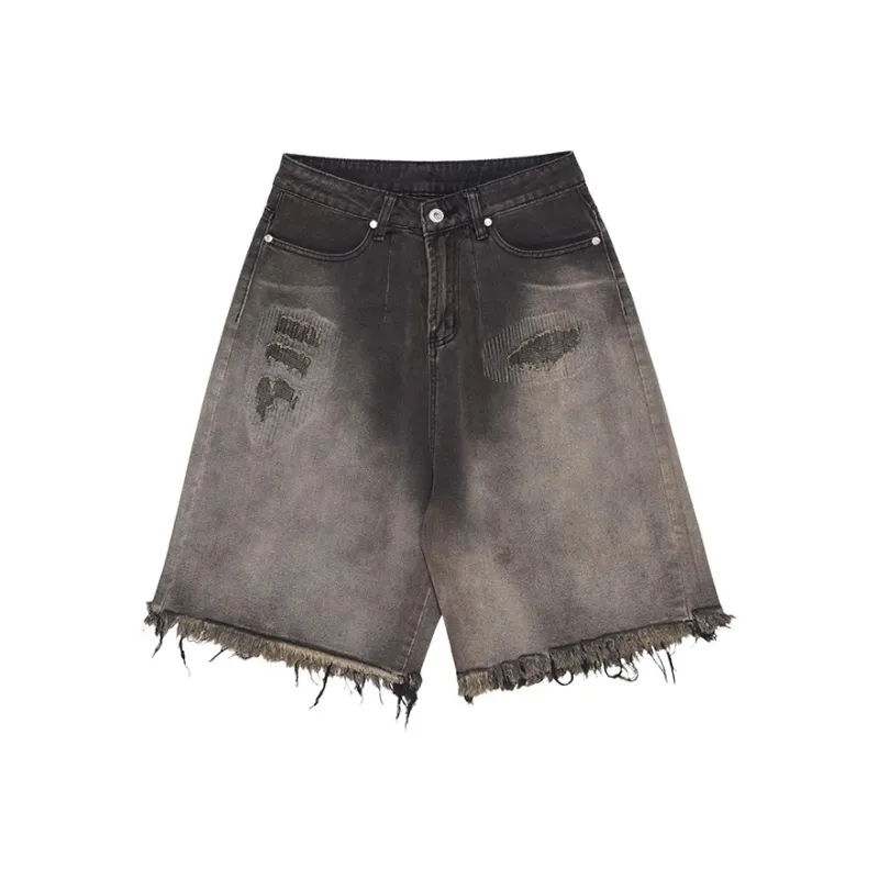 Universal Templates Denim Shorts Unisex Black-0