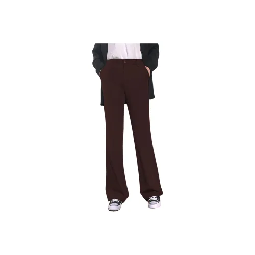 FORCEPULR Casual Pants Unisex Deep Red