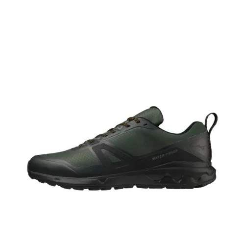 Mizuno Waterproof And Wear resistant Low Top Casual Shoes Men's Black Green